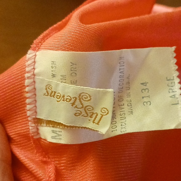 VINTAGE ELISE STEVENS NIGHTGOWN,  100% NYLON, LARGE, VALENTINES DAY - Picture 3 of 3